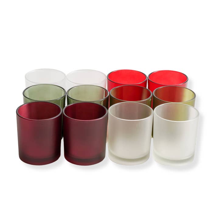 General Wax & Candle Company - Wholesale Candle Holder - 14 oz Havana Falala Kit - Candle Making Glass