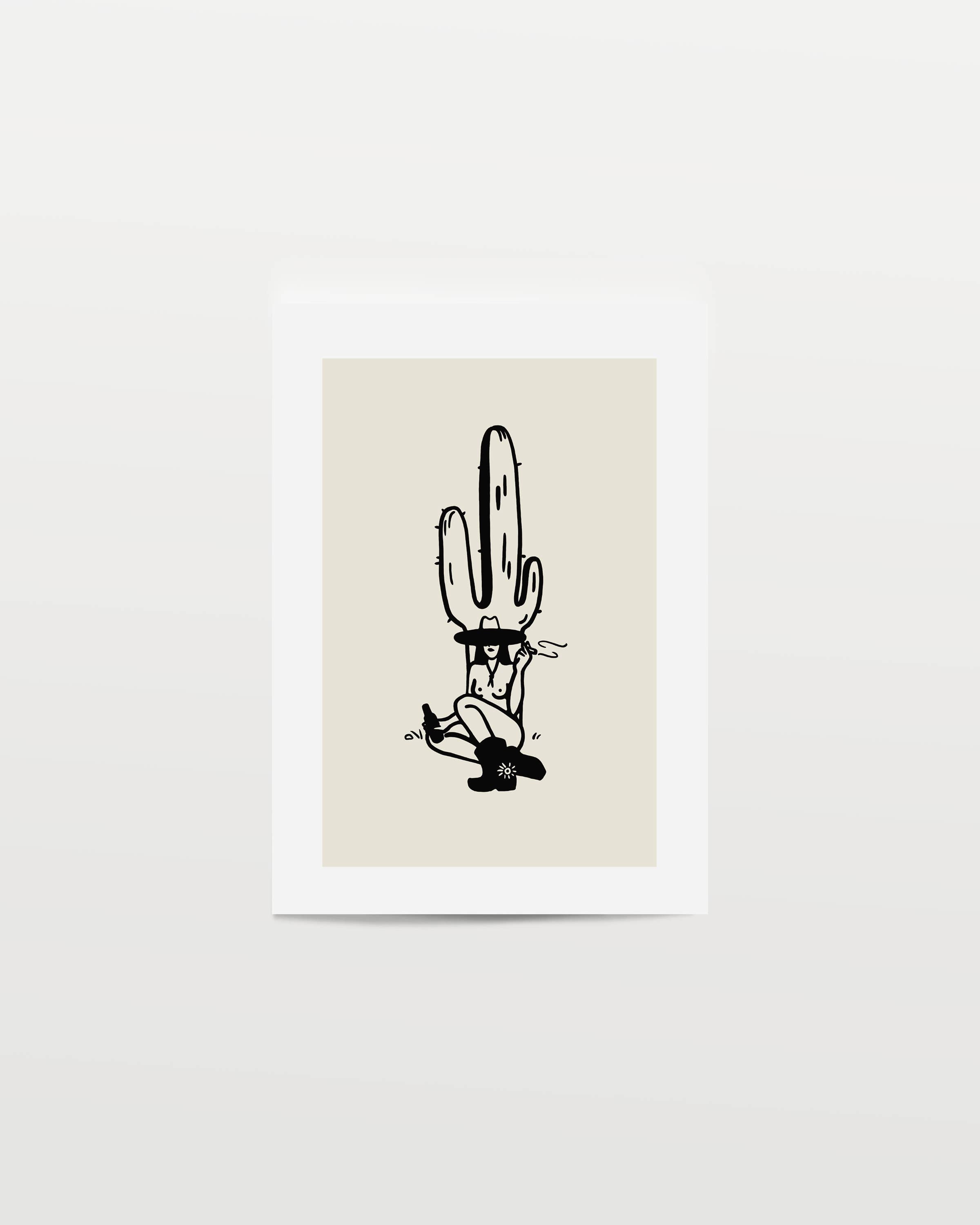 Tumbleweed Design Studio - Wholesale Art print - Desert Cowgirl Minimal Western Art Print Vintage Home Decor
3