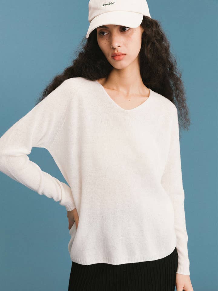 CUBIC – wholesale Knitted jumper – Women′s – ONE BY CUBIC Boxy 100% Sheep Wool Knitwear Jumper20