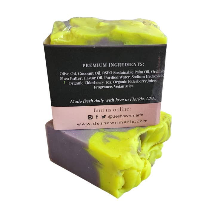 DeShawn Marie Soap Boutique - Wholesale Bar Soap - Elderberry Magnolia Soap Bar7