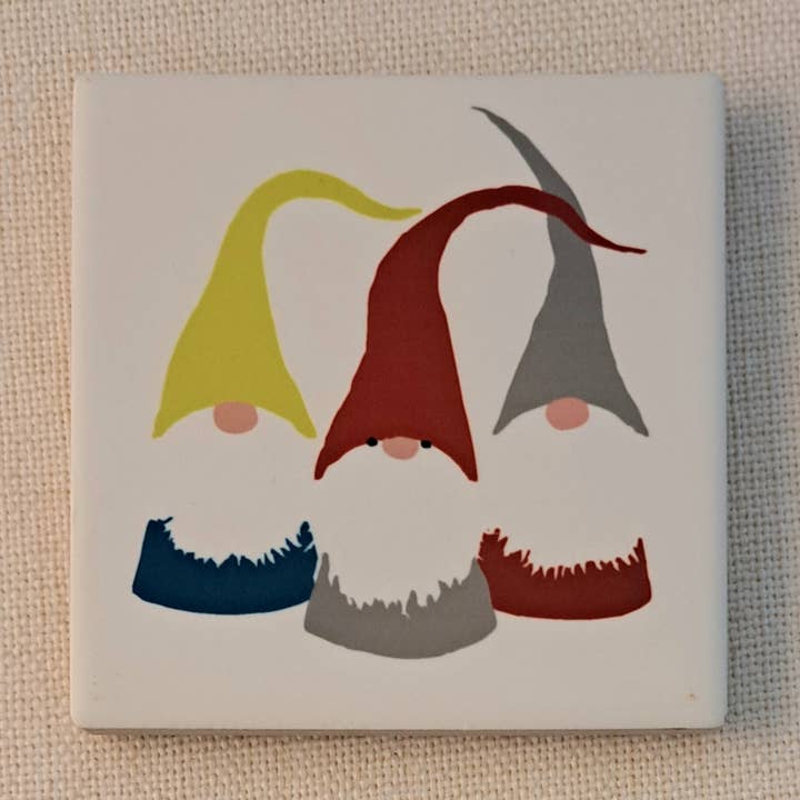Coaster Gnome Chartruese Red Grey Hats for wholesale by Hello Lucy