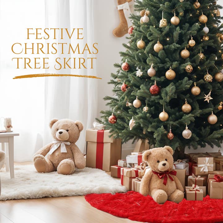 SINT - Wholesale Tree Skirt - SINT 48 Inch Large Christmas Tree Skirt