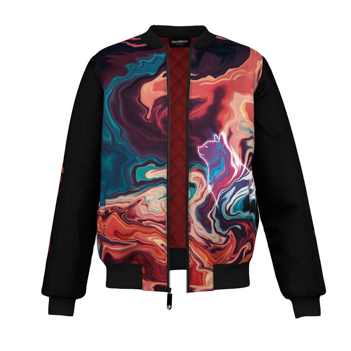 Blouson aviateur Nebula Cat pour la vente par FreshHoods