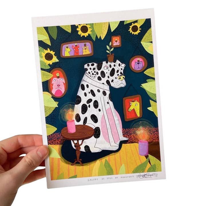 Stampa artistica «Gallery of Dogs» di PonkyWots per la vendita all'ingrosso da parte di PonkyWots
