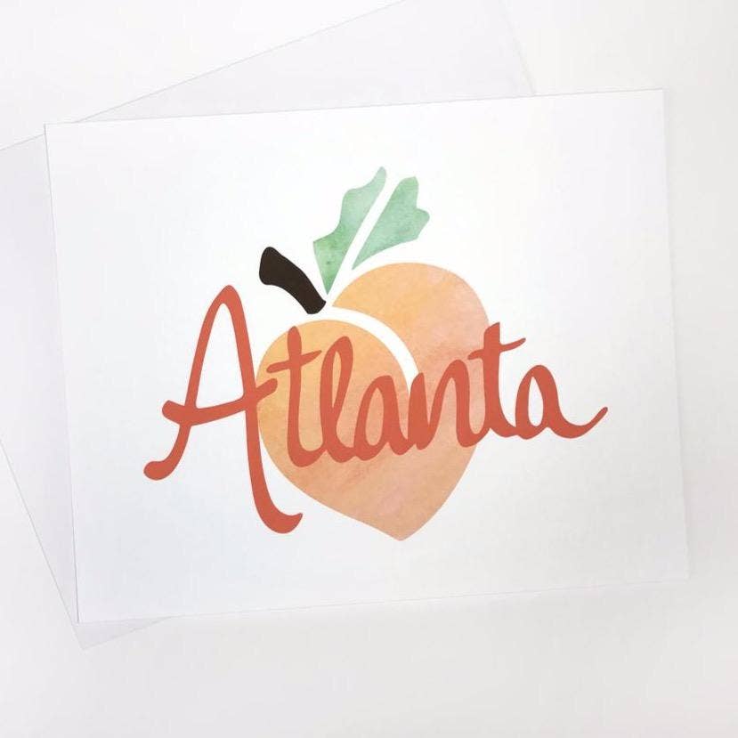 Sunny Day Designs - Wholesale Art Print - Atlanta Peach Art Print (8x10)3