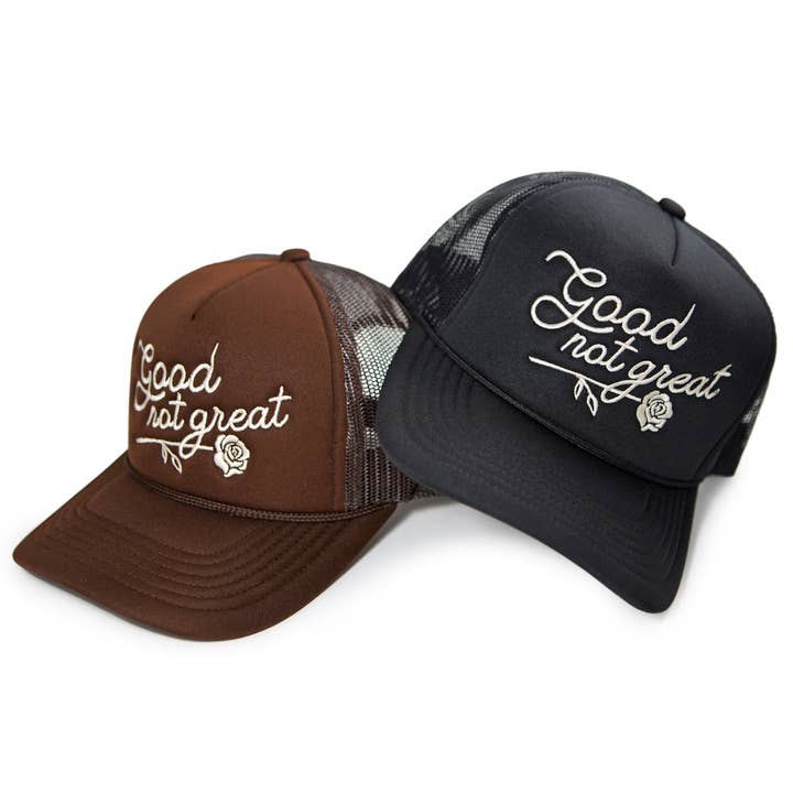 Good Not Great Foam Trucker Hat for wholesale by Stuntin Goods