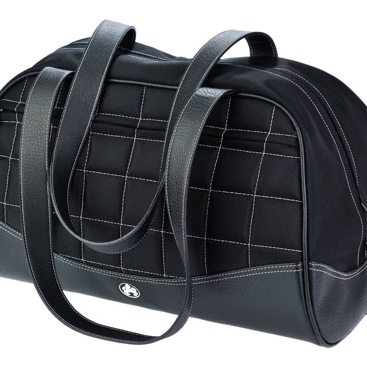 Sumo Travel Duffel - Black w/White Stitching - Large for wholesale by Mobile Edge LLC