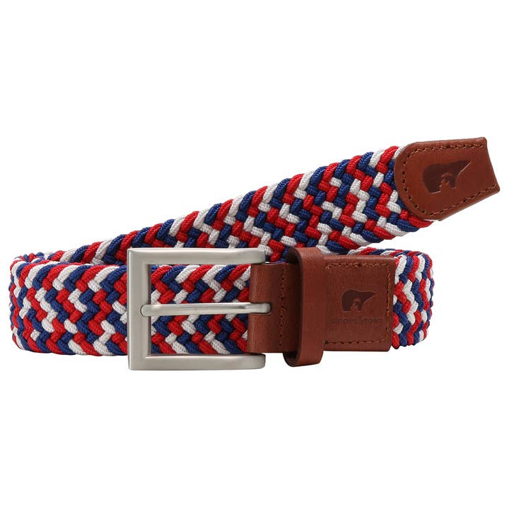 Genanvendt elastisk flettet bæltestik for engroshandel hos Slopes&Town