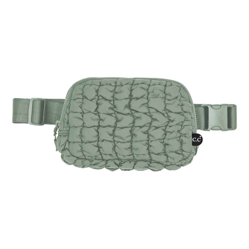 Fashion City – wholesale Belt bag – Women’s – Quilted Puffer Fanny Pack Belt Bag8