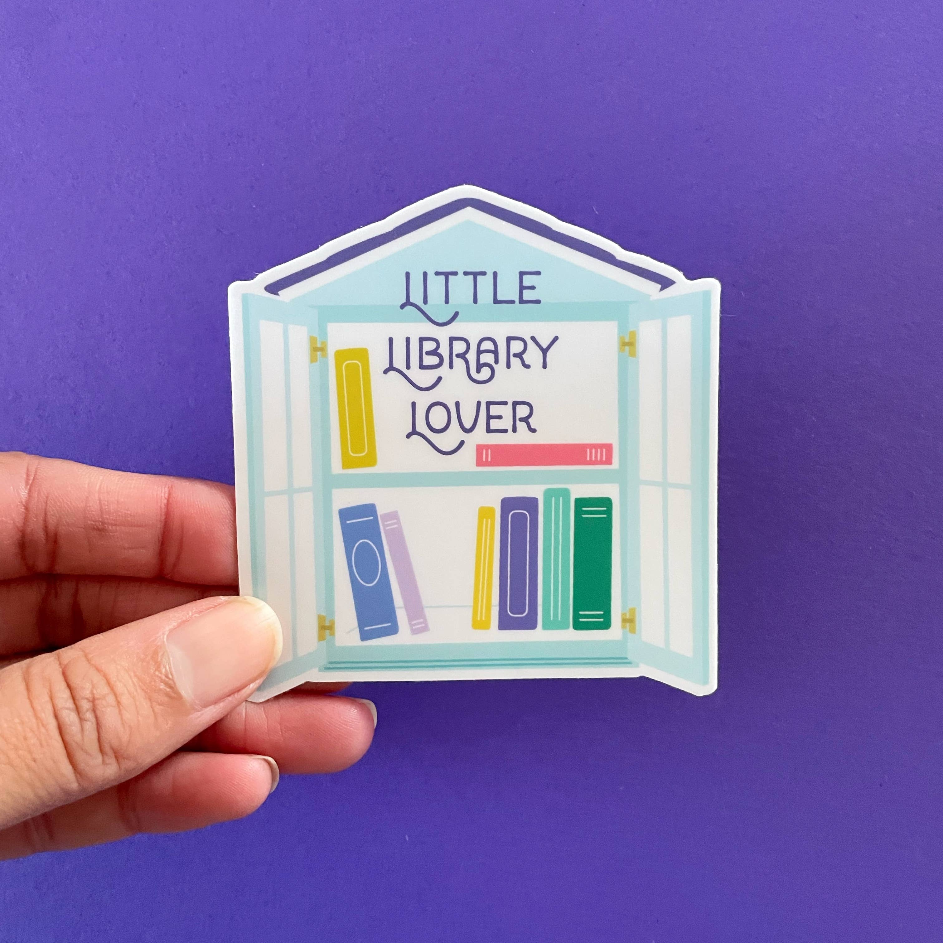 Graphic Anthology Greeting Cards - Wholesale Sticker - Little Library Lover vinyl waterproof sticker | book lover1