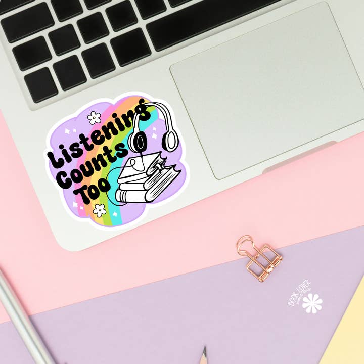 Book Lover Merch Shop - Wholesale Sticker - Listening Couts Too Stickers / Bookish Stickers / Book Lover1