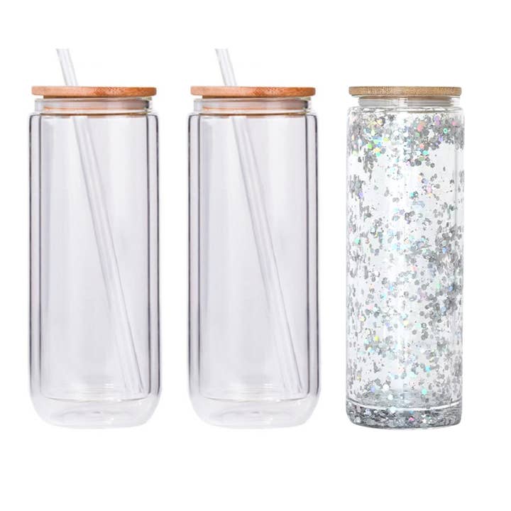 Sublimation Glass Snow Globe Tumblers- 12, 15 and 20 ounce and other Purchase Wholesale snow globe tumbler. Free Returns & Net 60 Terms on Faire trending on Faire.