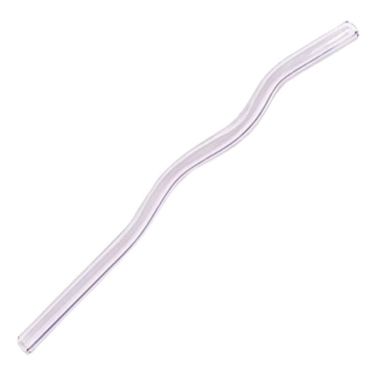 Golden Hour Gift Co - Wholesale Drinking Straw - Reusable Wavy Glass Straw4