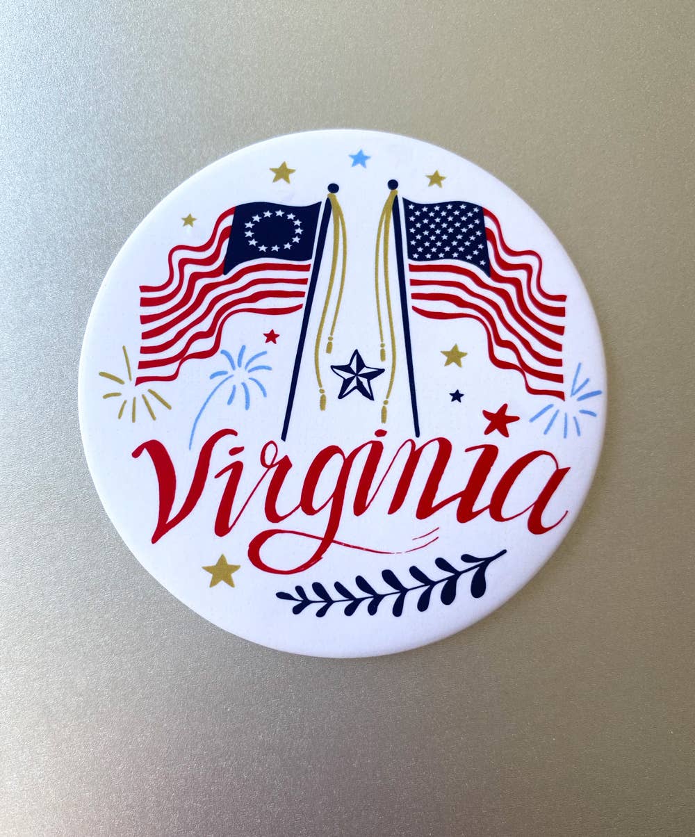 Flourish Creative - Wholesale Magnet - Virginia 250 "Flags" Magnet1
