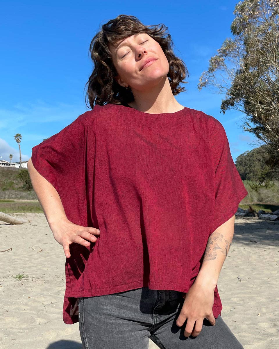 Zig Zag Asian Collection - Wholesale Blouse - Women's - Solid Cotton Box Top2