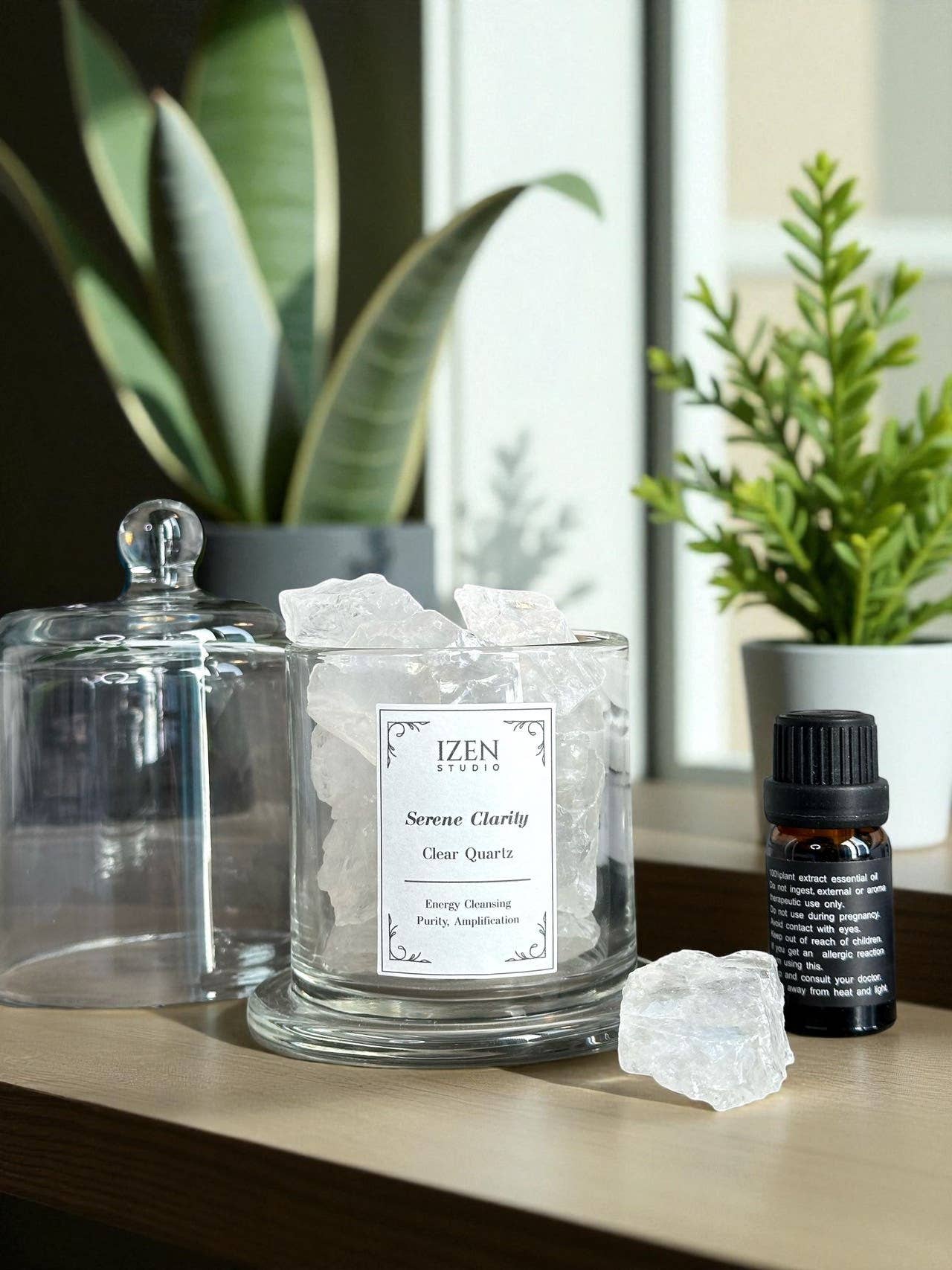 IZEN STUDIO - Wholesale Reed Diffuser - Crystal Essential Oil Diffuser| Aromatherapy Wellness Gift12