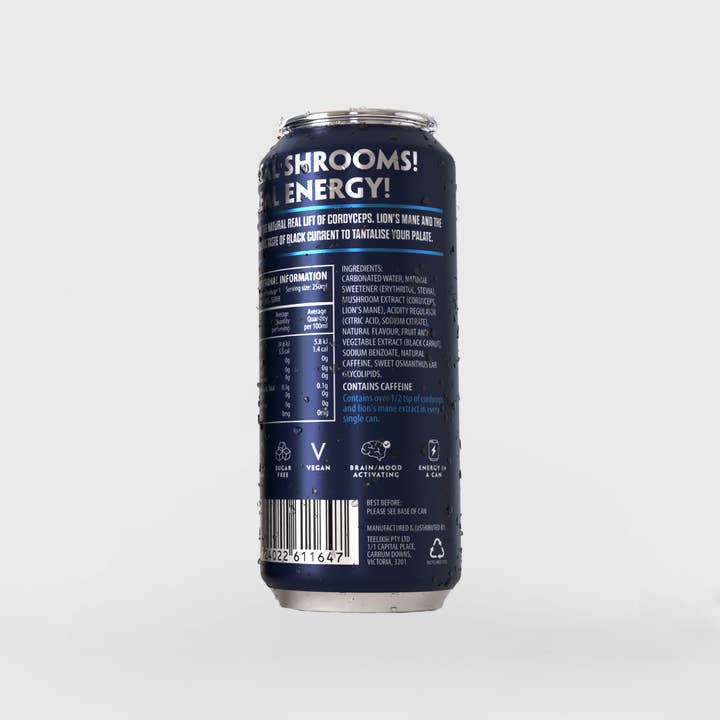 TLXR Elixir Frizzante ai Funghi - Ribes Nero 250 ml per la vendita all'ingrosso da parte di Teelixir