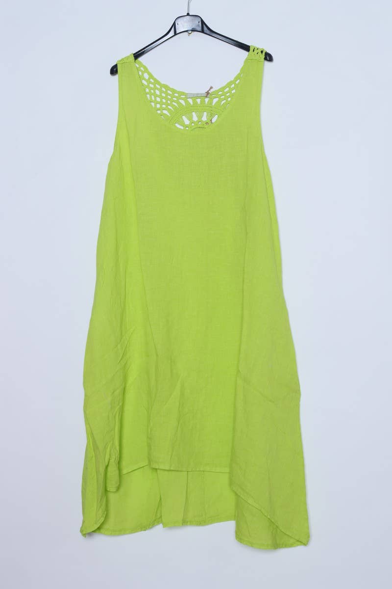 LÉA & LUC – wholesale Dress – Women's – Sleeveless long dresses in 100% Linen REF. 490823