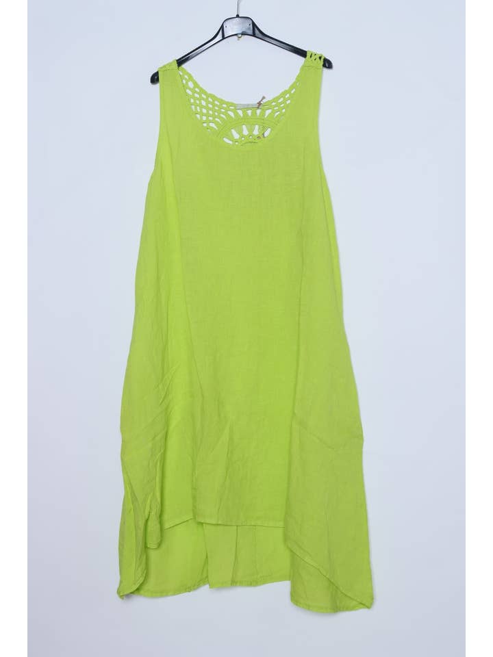 LÉA & LUC - Wholesale Dress - Women's - Sleeveless long dresses in 100% Linen REF. 490823