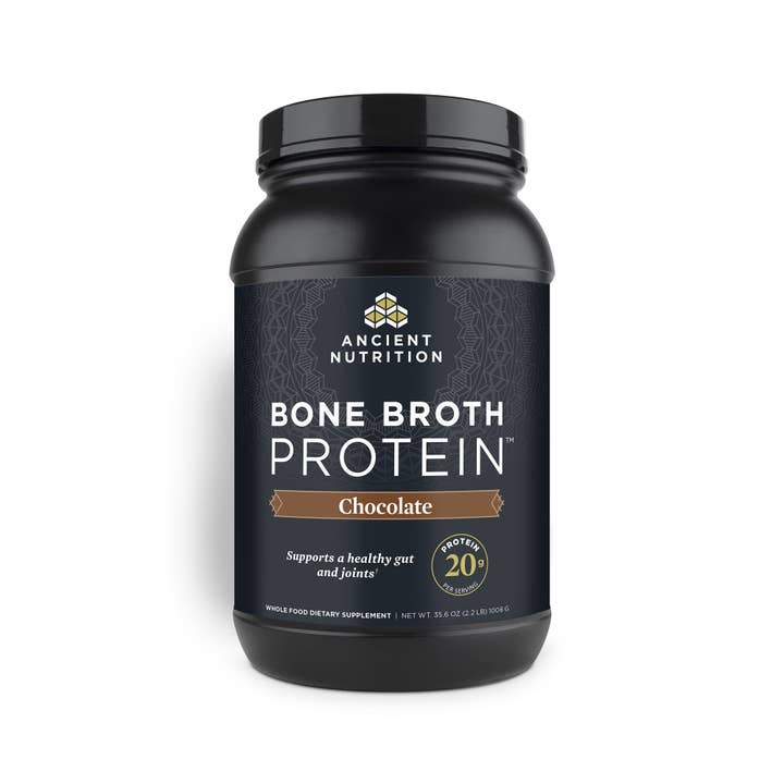 Bone Broth Protein | Powder Chocolate (40 Servings) for wholesale by Ancient Nutrition