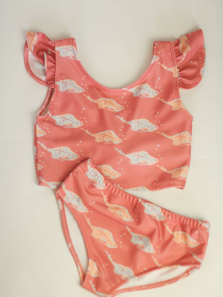 Le Baigneur en Bikini - raie pastenague - rouge pour la vente par dear georgie