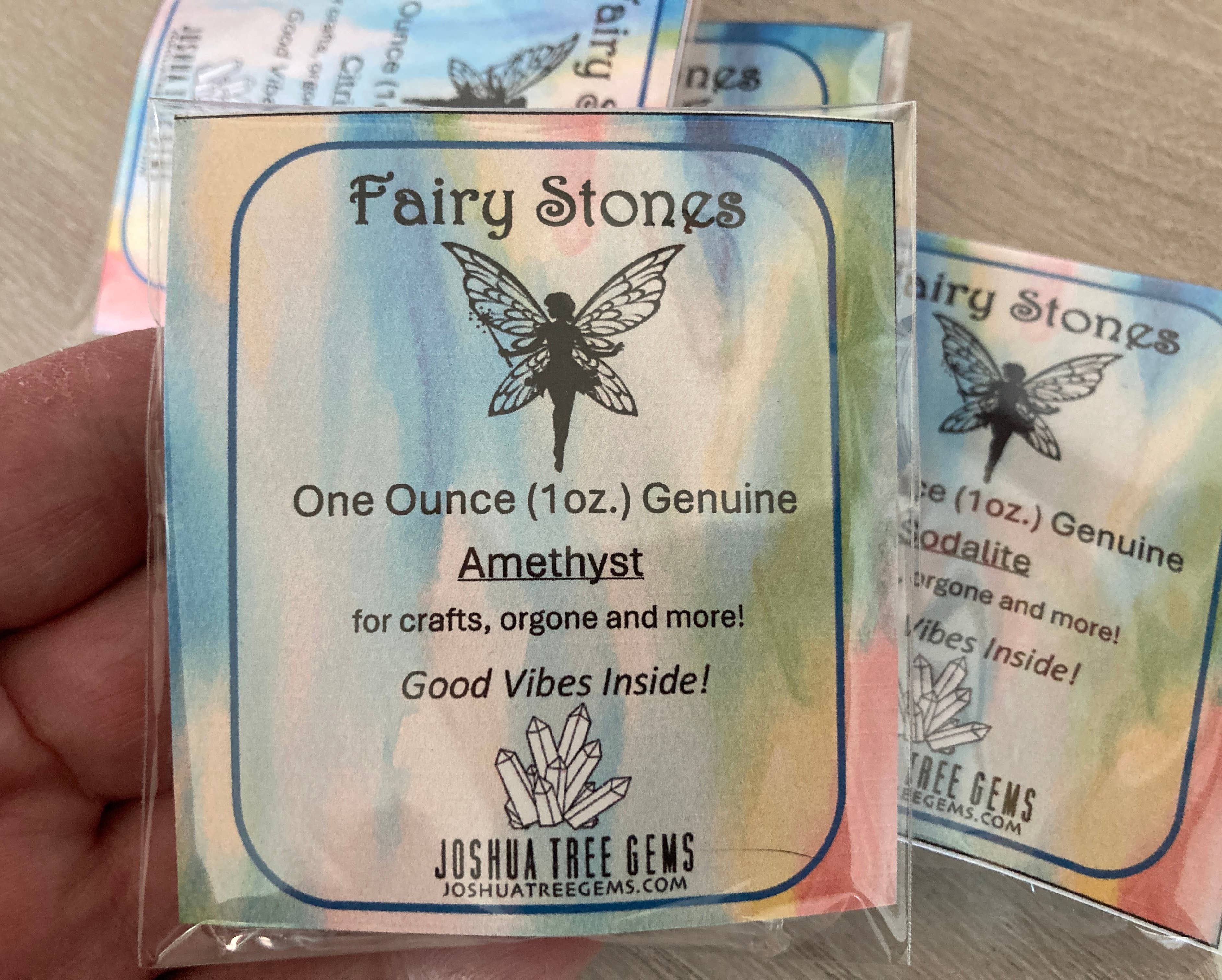 Joshua Tree Gems - Wholesale Spiritual Stone/Crystal - Fairy Stones, Amethyst, Smaller Size Genuine Gemstones 1oz.3
