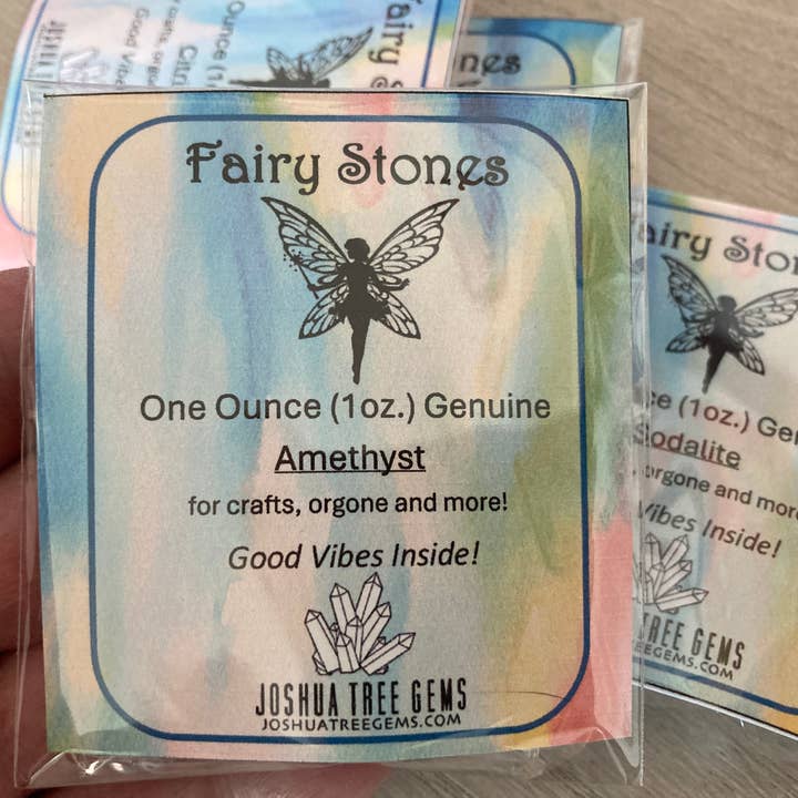Joshua Tree Gems - Wholesale Spiritual Stone/Crystal - Fairy Stones, Amethyst, Smaller Size Genuine Gemstones 1oz.3