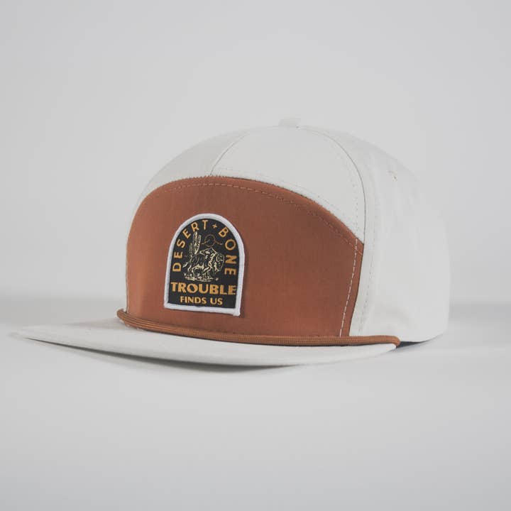 Charge Ahead 7 Panel Hat for wholesale by Desert and bone