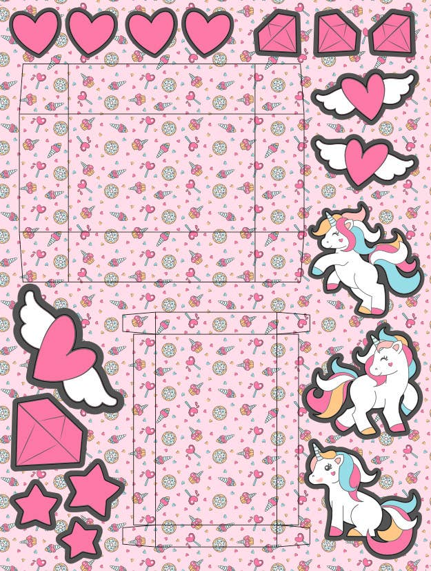 URSUS® / Buntpapierfabrik Ludwig Bähr GmbH & Co. KG - Wholesale Gift Box - "Unicorn" Gift Box Set4