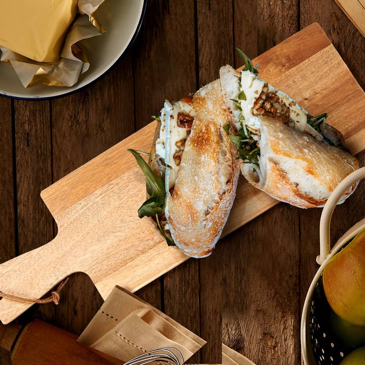 Creative Gifts International Inc. - Wholesale Cutting Board - Acacia Wood Handled Bread Board