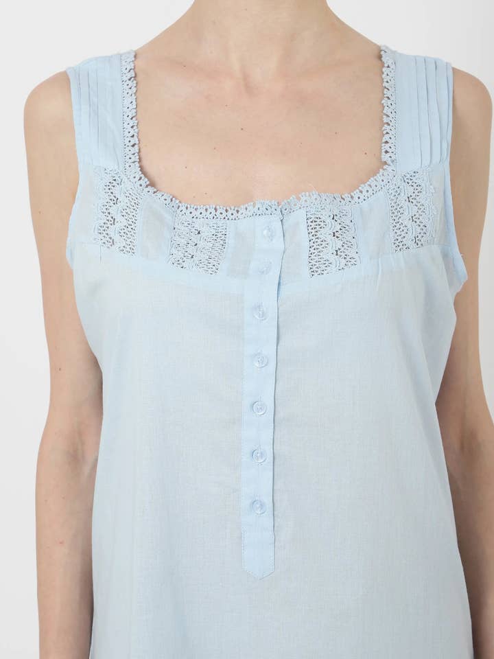Muqeem & Brothers - Wholesale Nightgown - Women's - Victorian Style Nightgown Long Vintage Nightdress 5 Colors