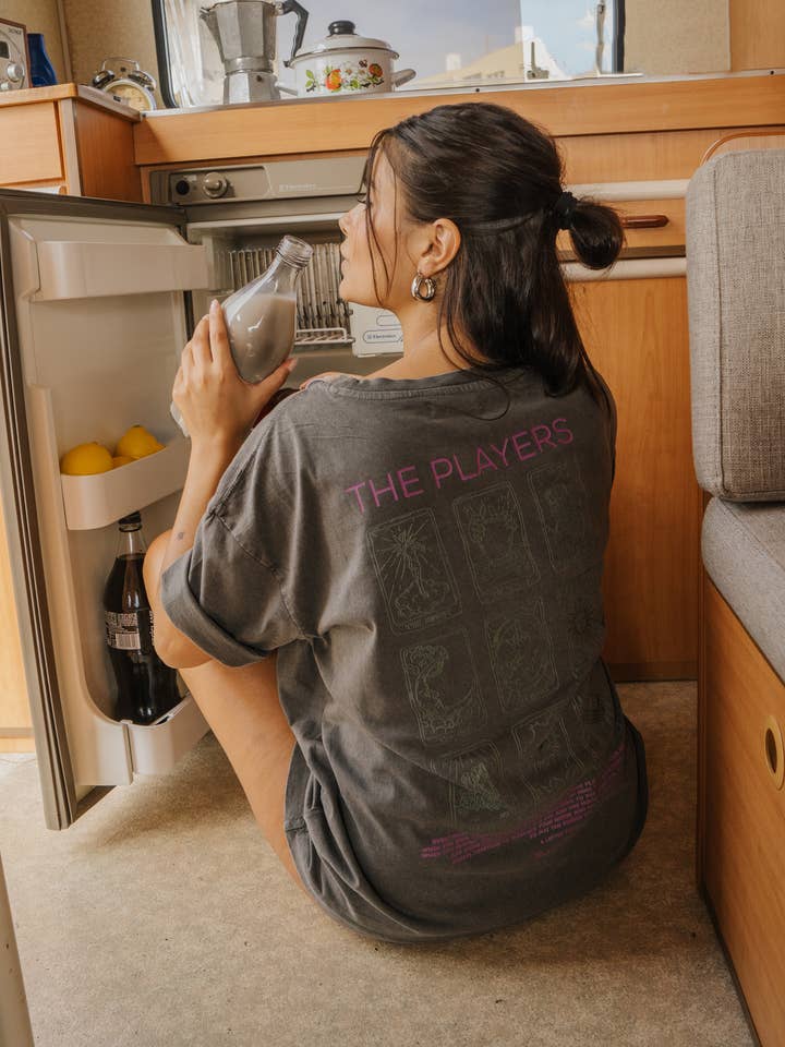 Vasket effekt T-shirt med print for engroshandel hos Bauy