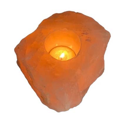 Rose Quartz Rough Tealight Holder for wholesale by Alliz Trading