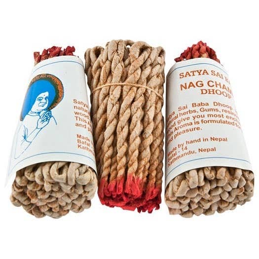 Tibetan Rope Incense - Nag Champa (Approx 35-45 Ropes)6 Pack for wholesale by GREENROOTS USA LLC
