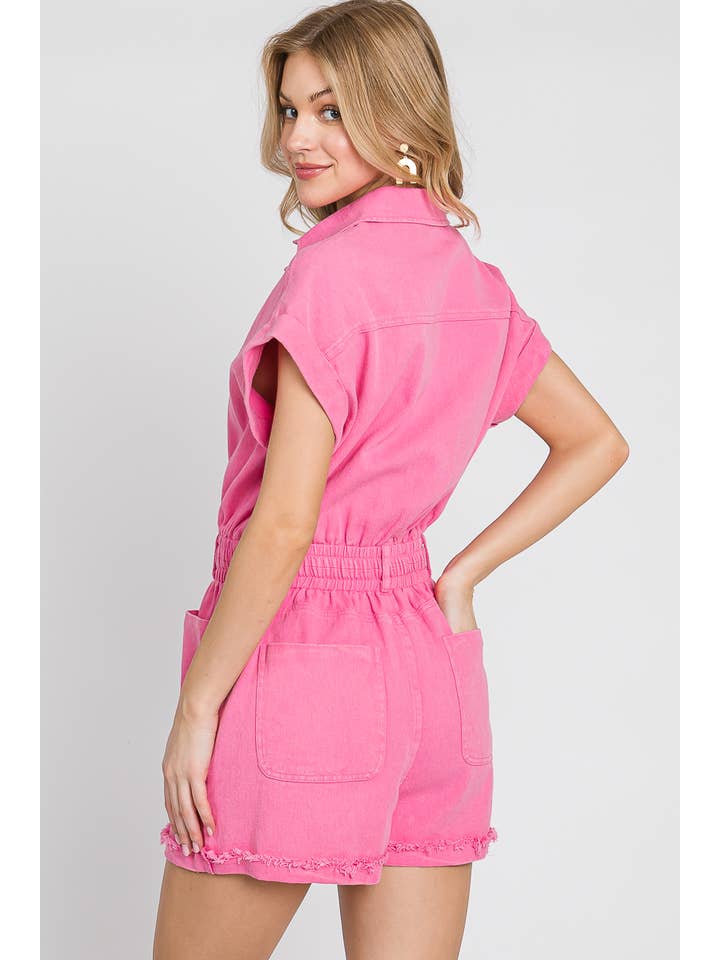 Sewn and Seen - Venta al por mayor Peto - Mujer - Mameluco de mezclilla con botones y bolsillos13