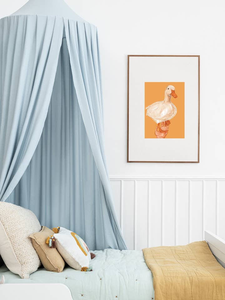 Imprimé A4 en forme de canard pour la vente par Luce.eps