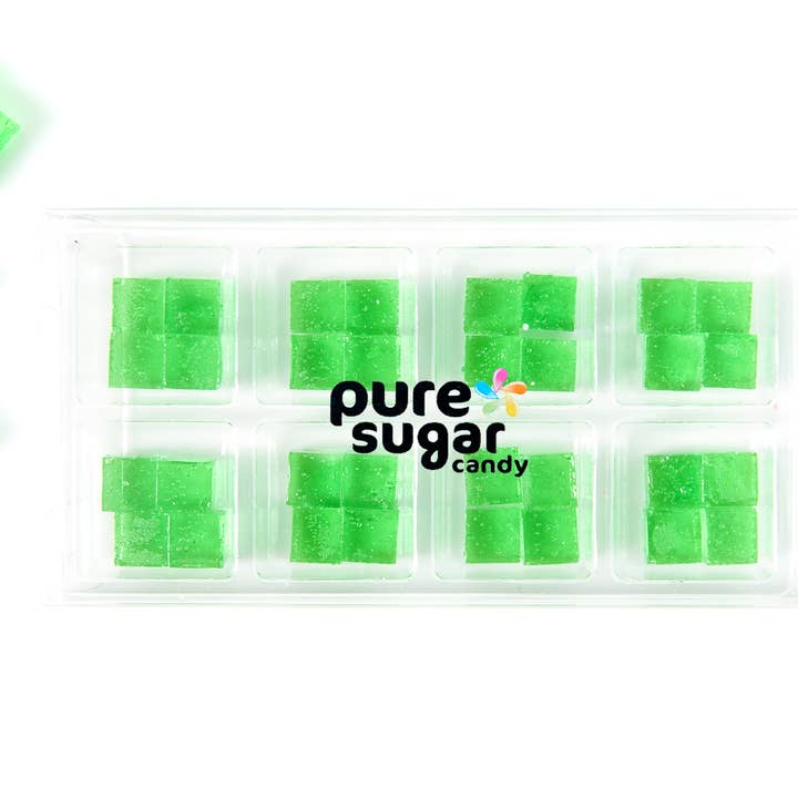 Pure Sugar Candy - Wholesale Hard Candy - Green Apple - Hard Candy Cubes