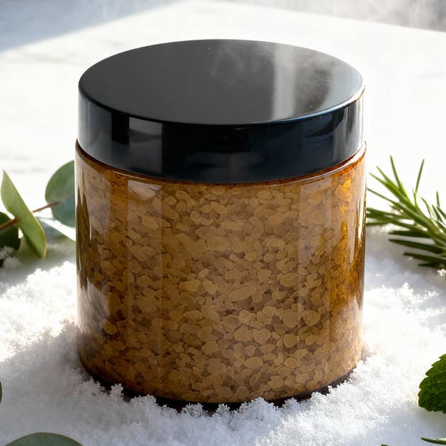 Bain de sel minéral à l'eucalyptus mentholé pour l'évasion aromathérapique pour la vente par The Midwest Sea Salt Company