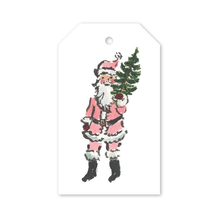 Dogwood Hill - Wholesale Gift Tag - Kris Kringle Pink Gift Tags1