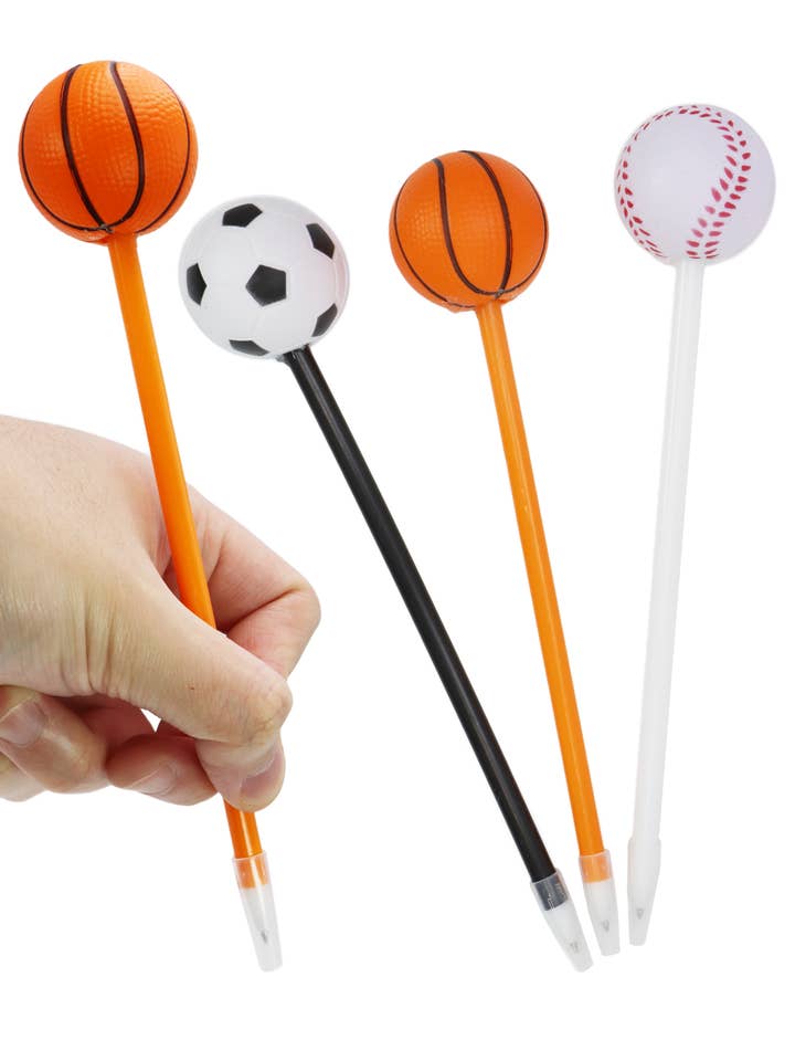 Bolígrafo con Pelota Deportiva Squishy de Lento Ascenso - 12 uds para venta al por mayor de Cap Zone