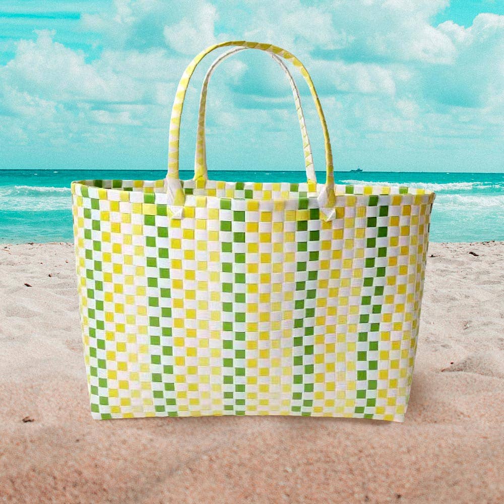 Sensibling Corp. – wholesale Bärkasse - Dam – Stor väska med korgvävt mönster för hand eller axel3