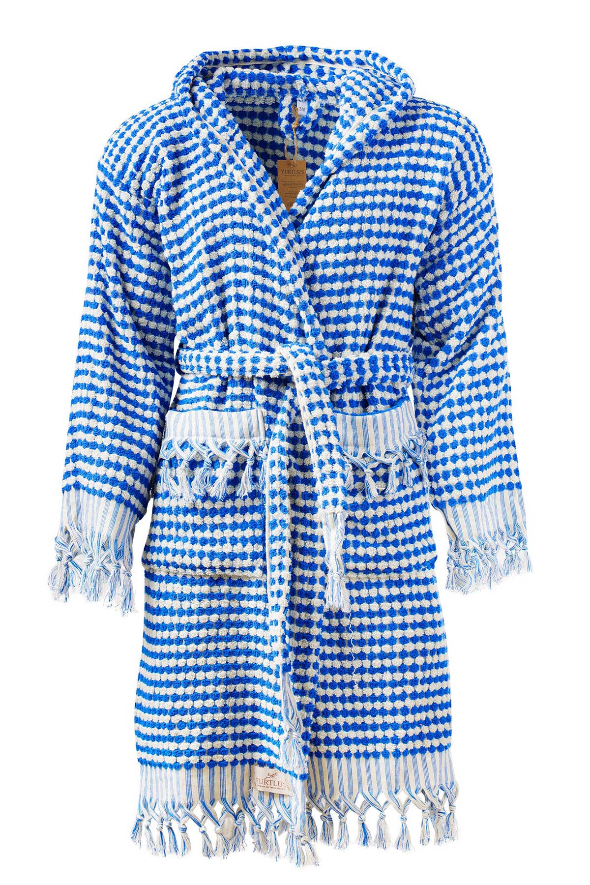 YURTLUS - Wholesale Robe - Women's - Unique 100% Cotton Pockets Bathrobe, Bubble Handwoven Robe75