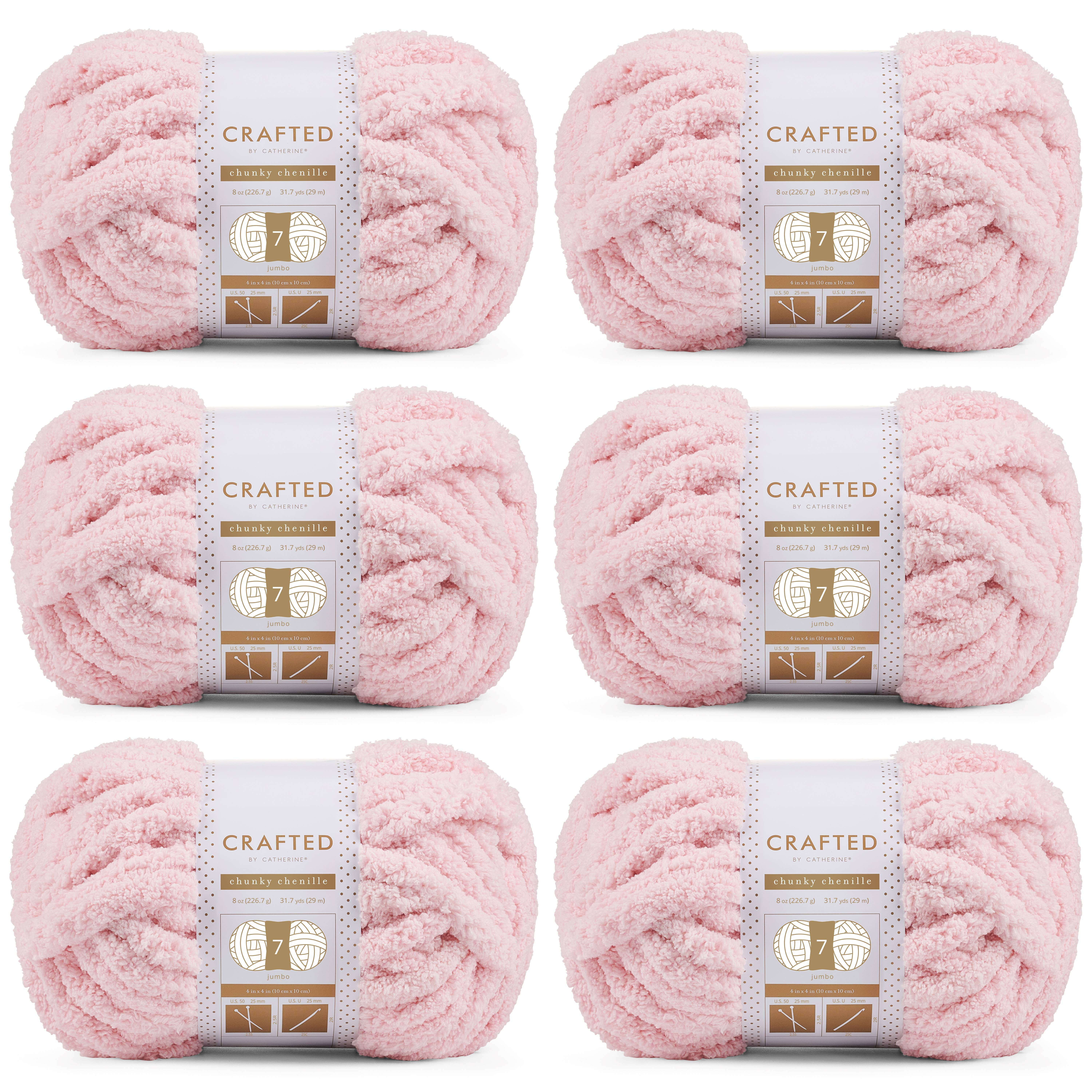 Crafted by Catherine - Wholesale Yarn - Chunky Chenill Yarn | 8oz/227g | Jumbo #7 | Pack of 68