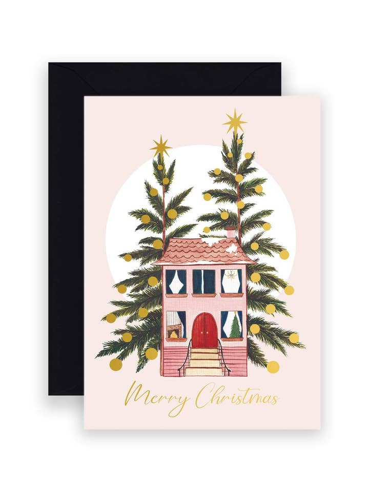 Merry Christmas (roze) voor wholesale door Shannon Casey