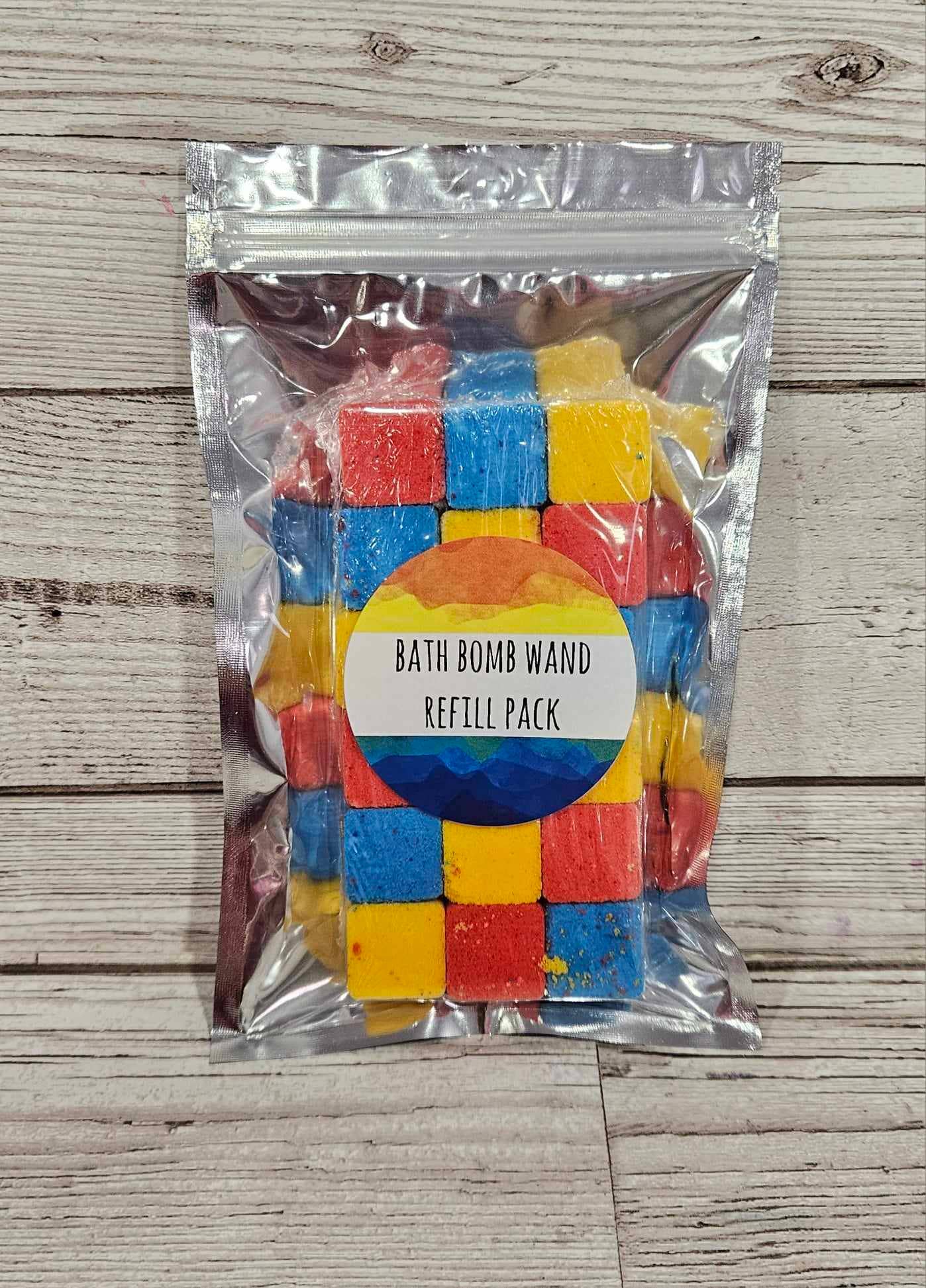 The Soap Sisters - Wholesale Bath Bomb/Fizz - Primary Bath Bomb Wand Refill Pack-160g