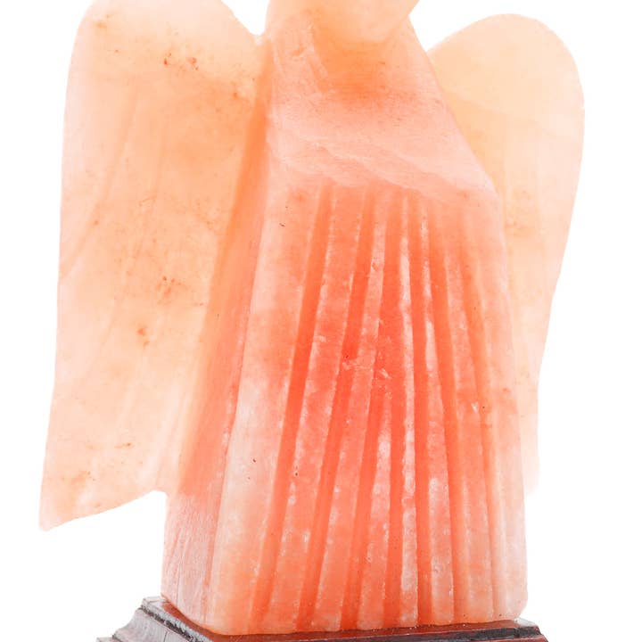 Himalayan Salt ANGEL Shaped Salt Lamp (7-8lb) for wholesale by Himalayan Secrets