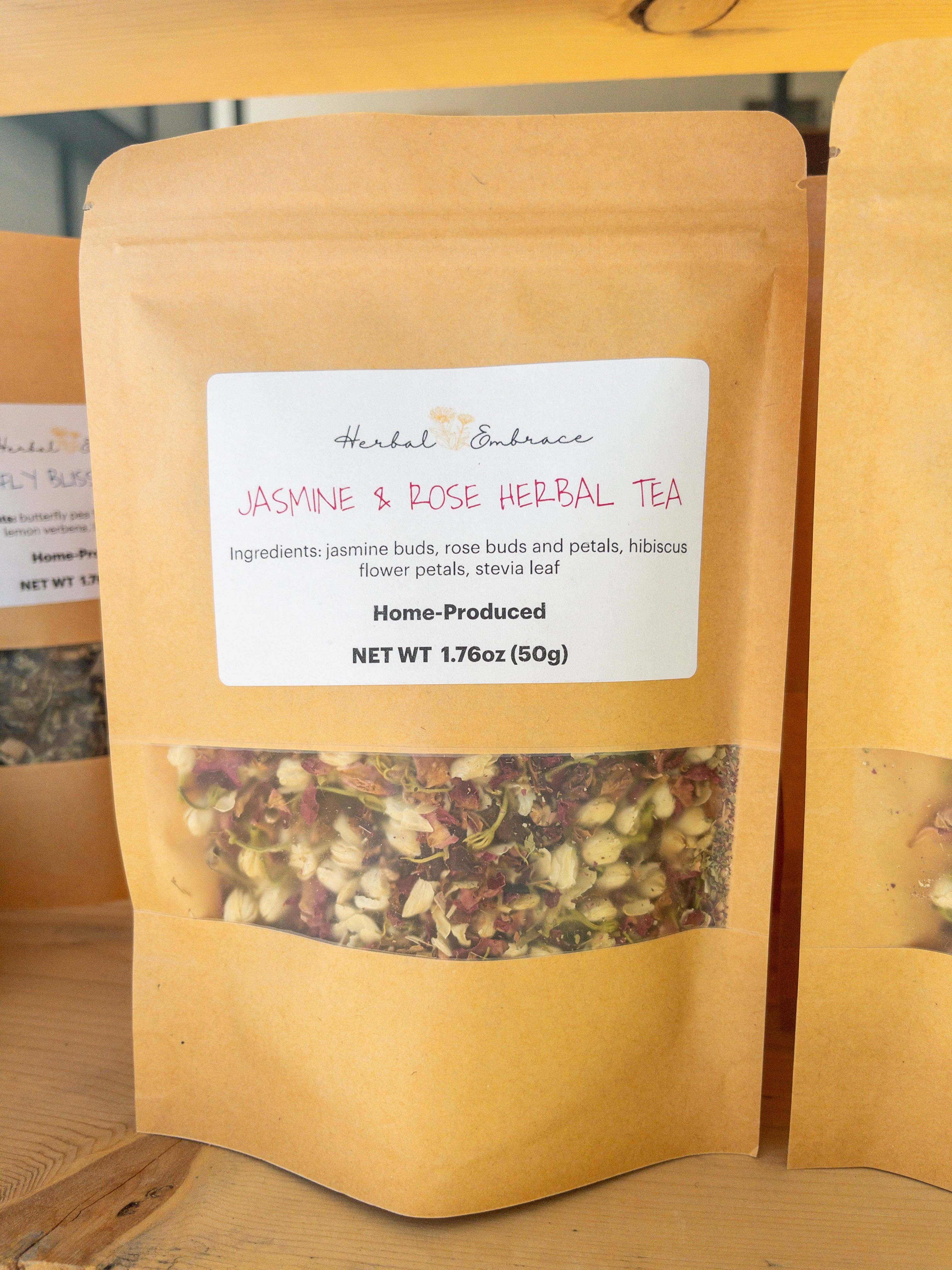 Herbal Embrace - Wholesale Loose Tea - Jasmine & Rose Herbal Loose-Leaf Tea Blend1