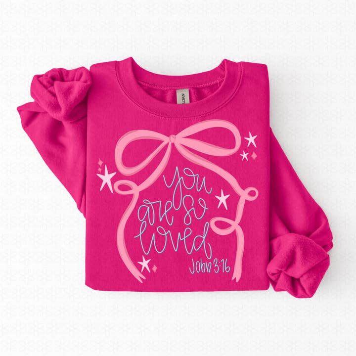 You are so Loved Sweatshirt for wholesale by Dig Your Roots Boutique