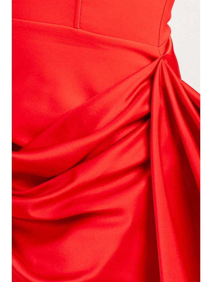 PRIVY - Wholesale Dress - Women's - HD30374SST_PLUNGE NECKLINE A-LINE MINI DRESS19