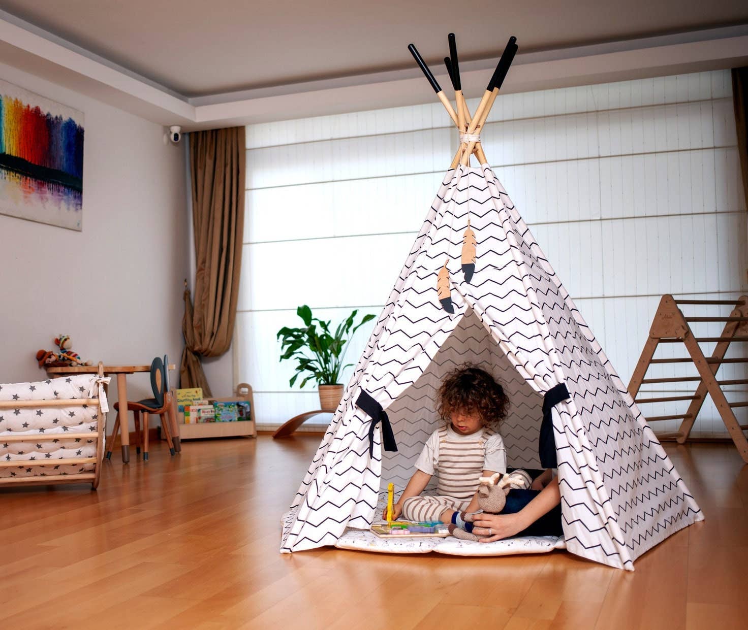 kidodido - Wholesale Tent - Kids - Toddler Teepee Set, Large Teepee For Kids Room, Teepee Tent6